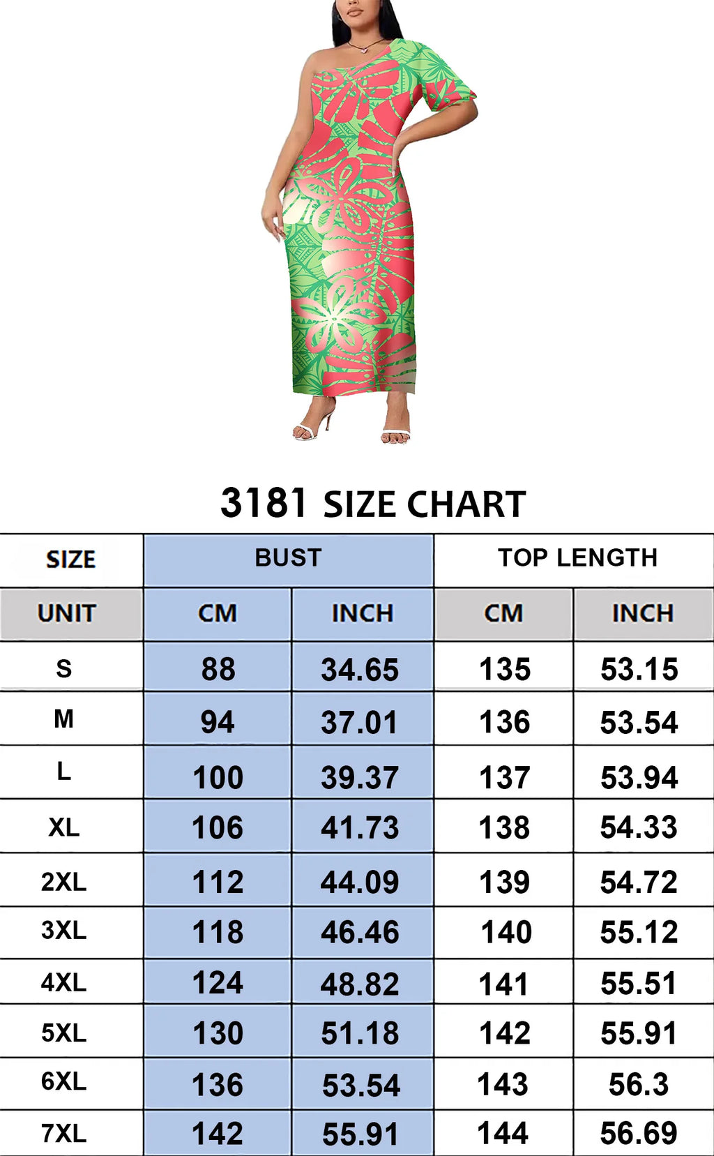 Island One shoulder Dress Clothes Dresses Samoan Puletasi Casual Polynesian Tribal Custom Big Size Summer Short Sleeve