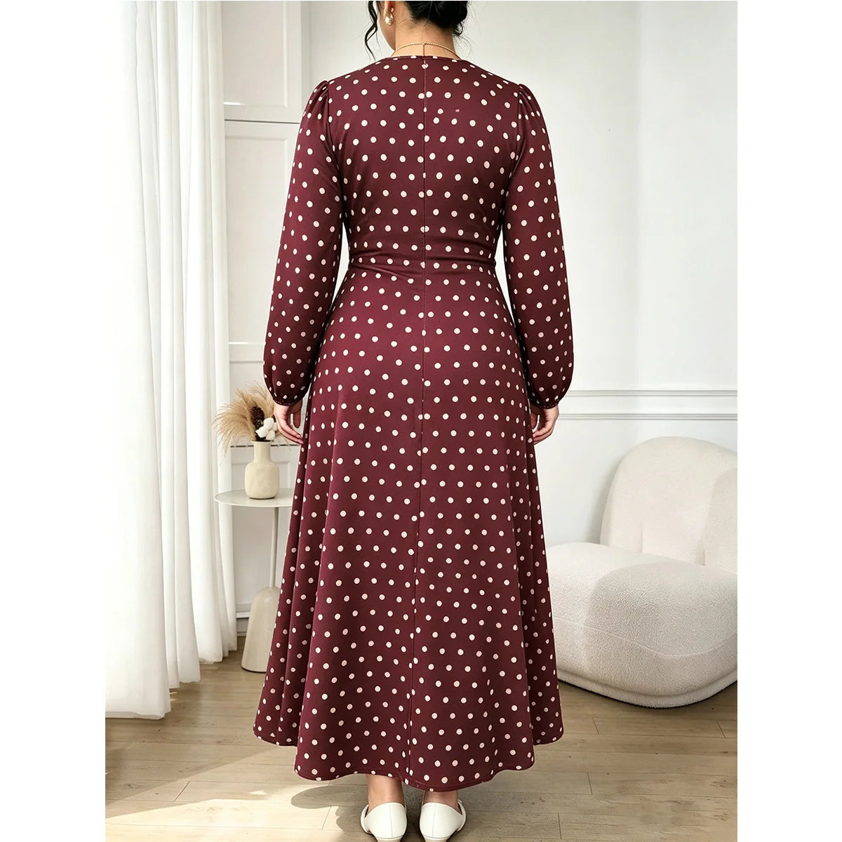 XL-4XL Plus Size Clothes Dresses Women Spring Autumn Robes Long Sleeve Street Style Casual 3XL Big Size Maxi Dress Oversized