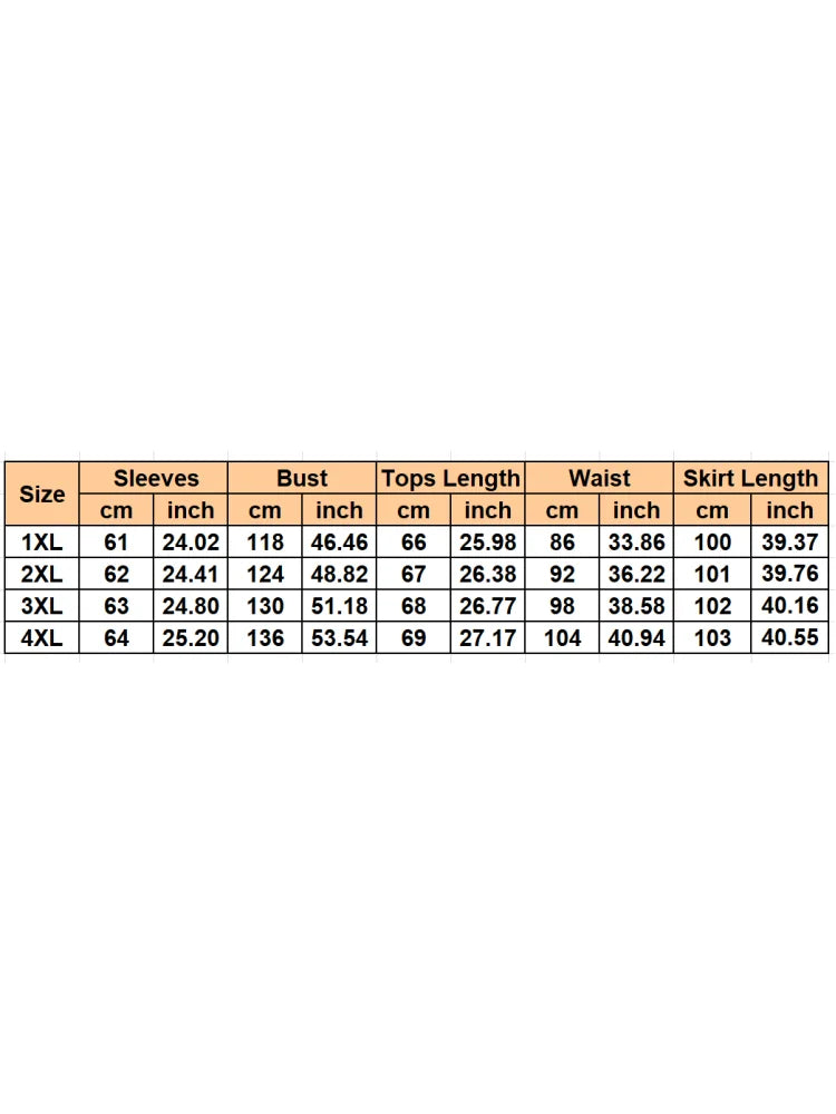 2 Piece Set XL-4XL Plus Size Clothes Dresses Women Robes Long Sleeve Street Style Casual 3XL 4XL Big Size Maxi Dress Oversized