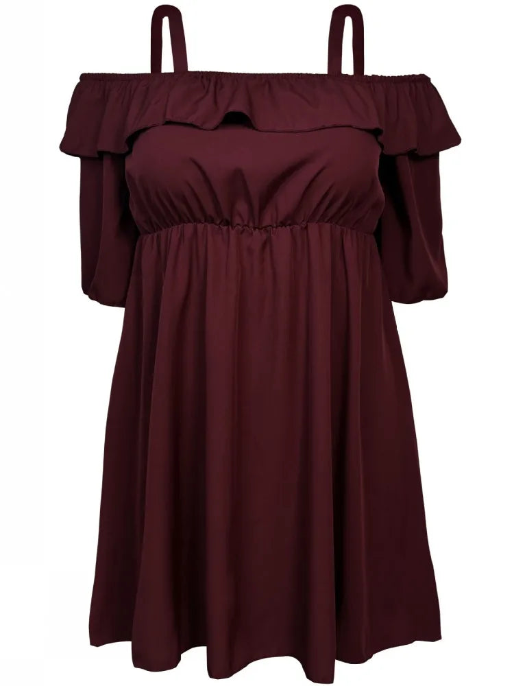 XL-5XL Plus Size Clothes Dresses Women Robes Summer Half Sleeve Street Style Casual 3XL 4XL Big Size Mini Dress Oversize